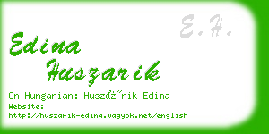 edina huszarik business card